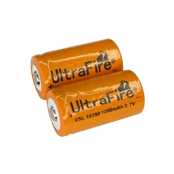 Ultrafire XSL 18350 1200mAh Batteria Ricaricabile Li-Ion Ad Alte Prestazioni Potenza di Lunga Durata per Dispositivi