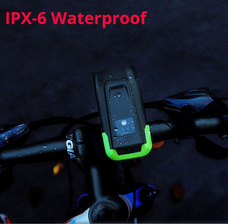 Luci per bicicletta 2X T6 USB ricaricabili 2400 lumen con sei modalità per la sicurezza in bicicletta e il pendolarismo cittadino