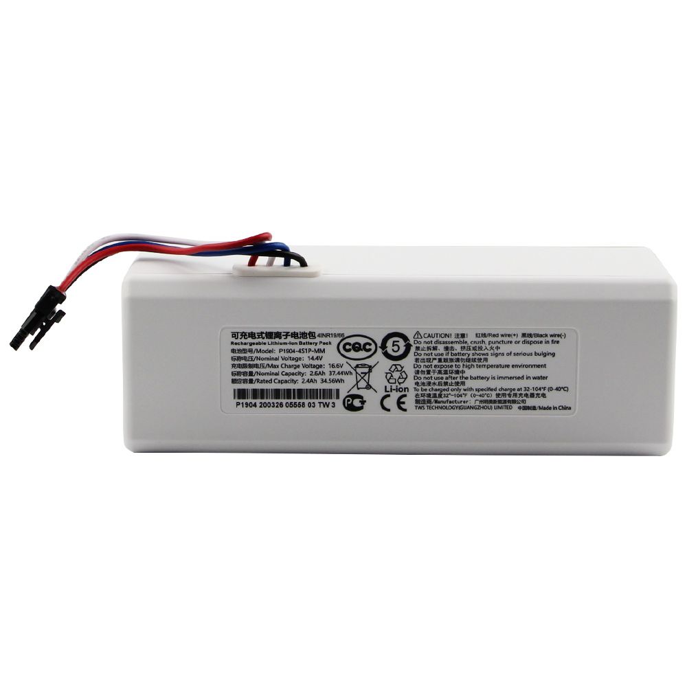 Batteria originale per robot 1C P1904-4S1P-MM per Xiaomi Mijia Mi Robot Aspirapolvere e Lavapavimenti ad alta capacità