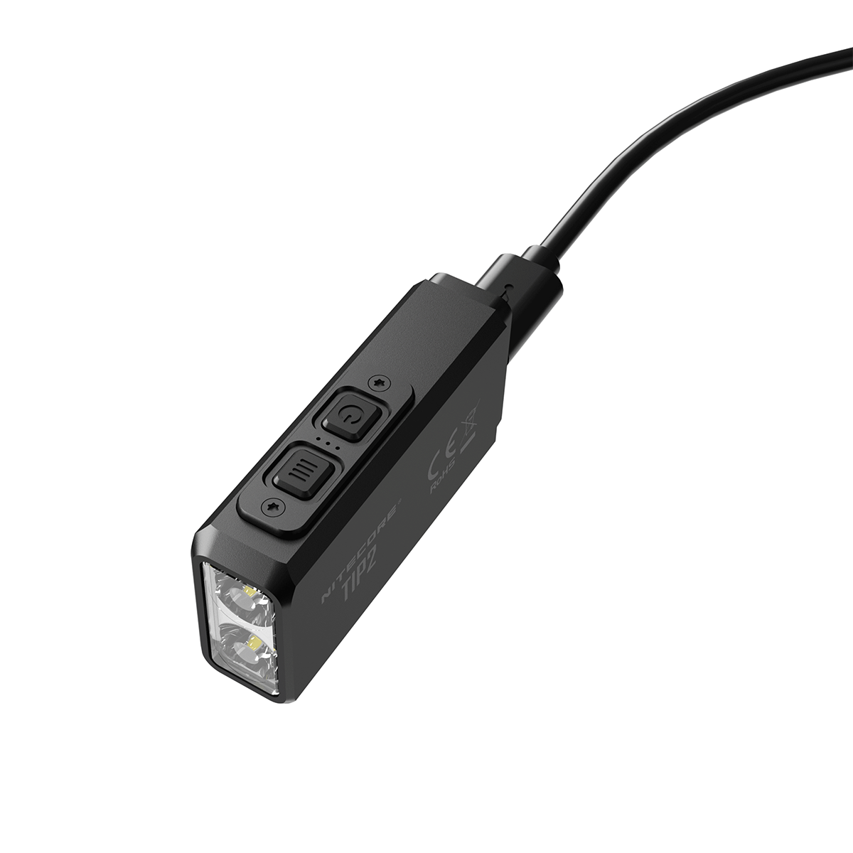 NITECORE TIP2 torcia portachiavi LED ricaricabile USB 720 lumen design compatto leggera ideale per campeggio e trasporto quotidiano illuminazione affidabile UPC 700646182206