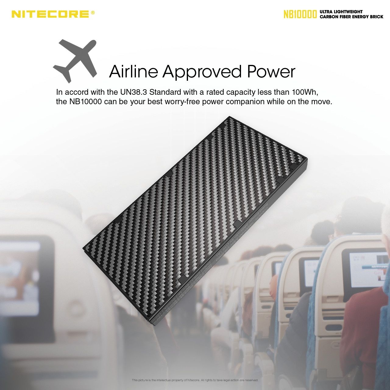 Nitecore NB10000 QC Power Bank 10000mAh USB USB-C Leggero Caricatore Portatile per iPhone 11 Samsung S10 Ricarica Veloce Ideale Accessorio da Viaggio Design Compatto