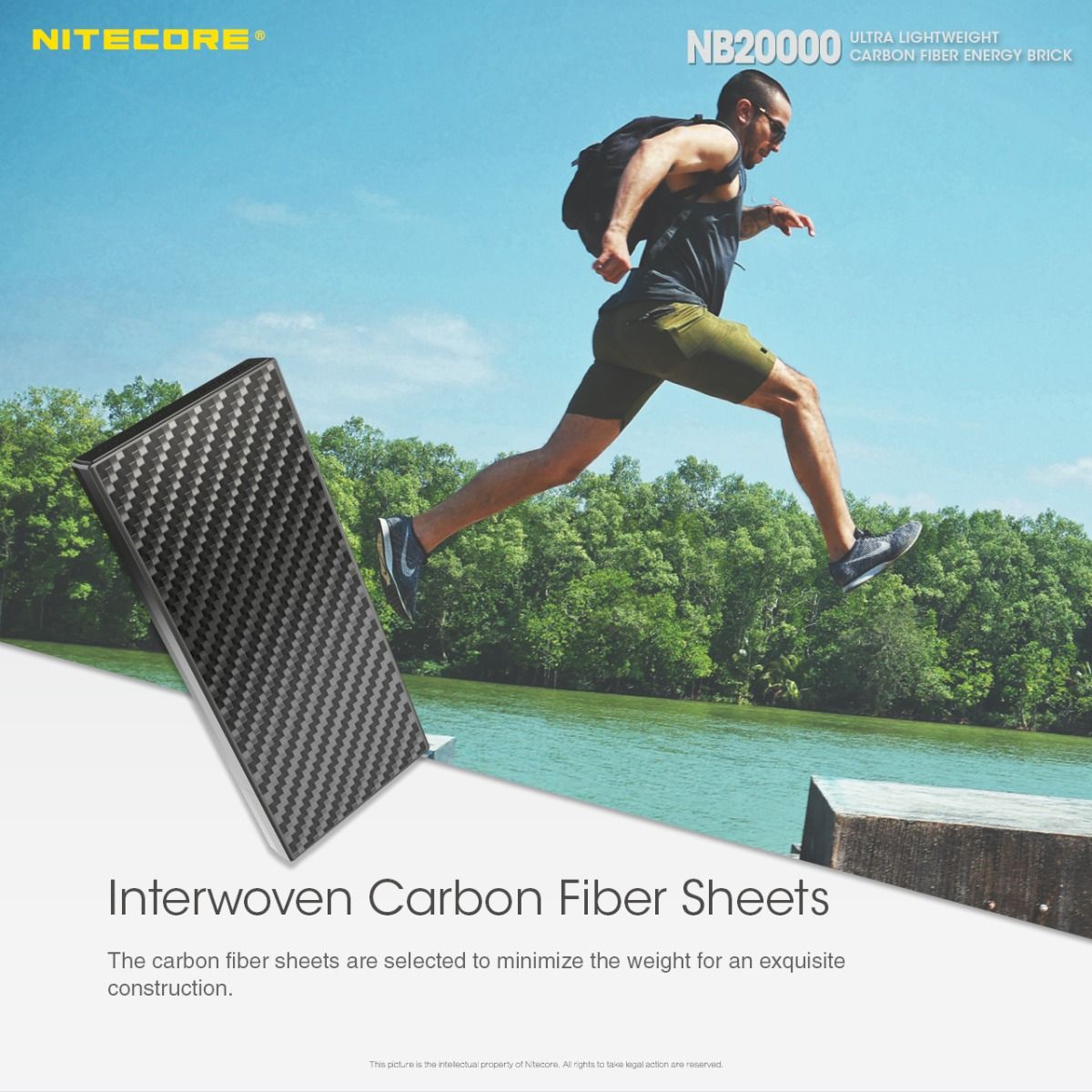 Nitecore NB20000 Power Bank 20000mAh QC Dual Port USB/USB-C Energia Mobile Veloce e Compatta Caricatore Smartphone e Gadget Outdoor Resistente Carica Multipla Leggero