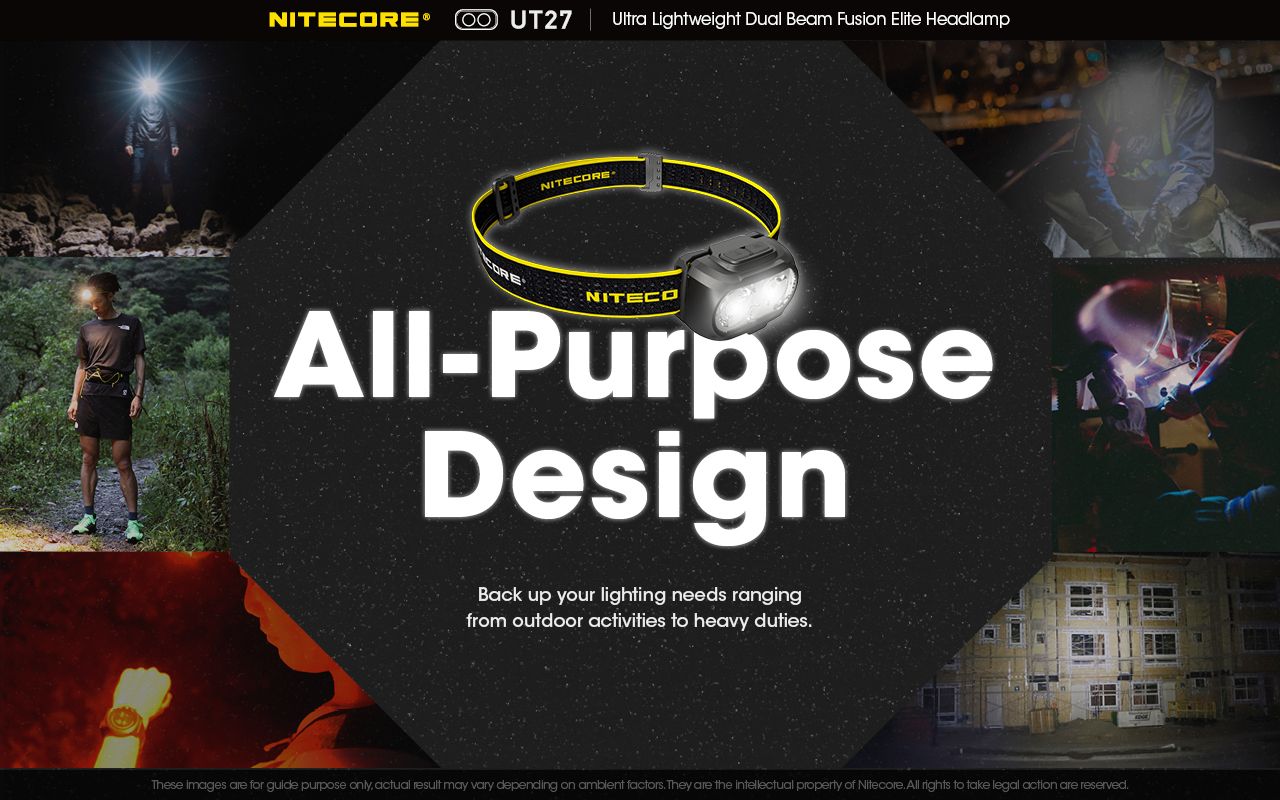 Nitecore UT27 Faro LED 520 Lumen Doppia Illuminazione per Avventurieri Alta Performance Outdoor e Escursionismo Autonomia Prolungata e Sicurezza in Ambienti Esterni Alta Visibilità