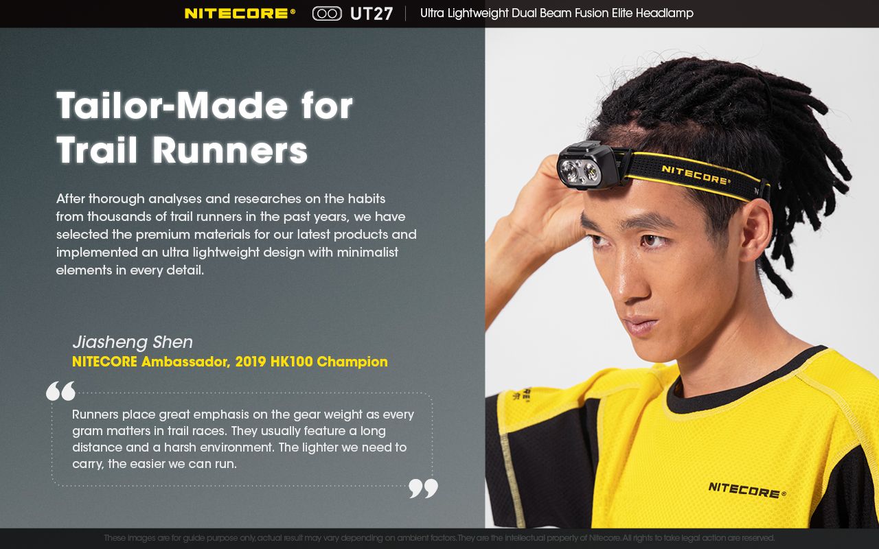 Nitecore UT27 Faro LED 520 Lumen Doppia Illuminazione per Avventurieri Alta Performance Outdoor e Escursionismo Autonomia Prolungata e Sicurezza in Ambienti Esterni Alta Visibilità