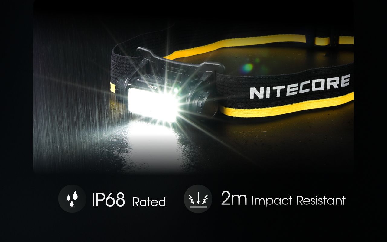 NITECORE NU43 Lampada frontale ricaricabile 1400 lumen Luci rossa e bianca Lunga durata della batteria Attrezzatura da campeggio per esterni