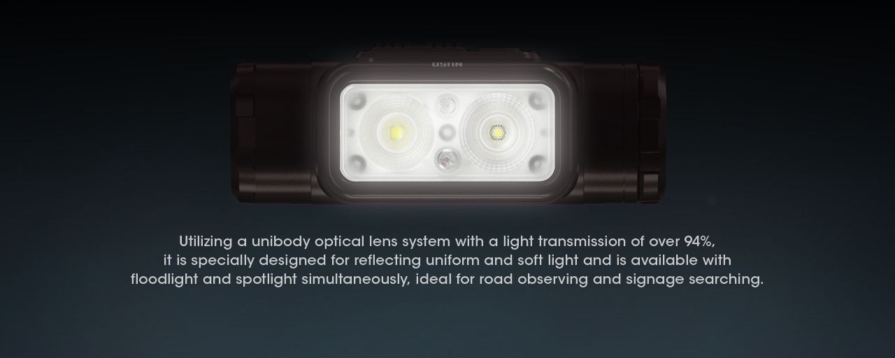 Nitecore NU50 1400 lumen lampada frontale LED per escursionismo, leggera, ricaricabile, con lunga autonomia