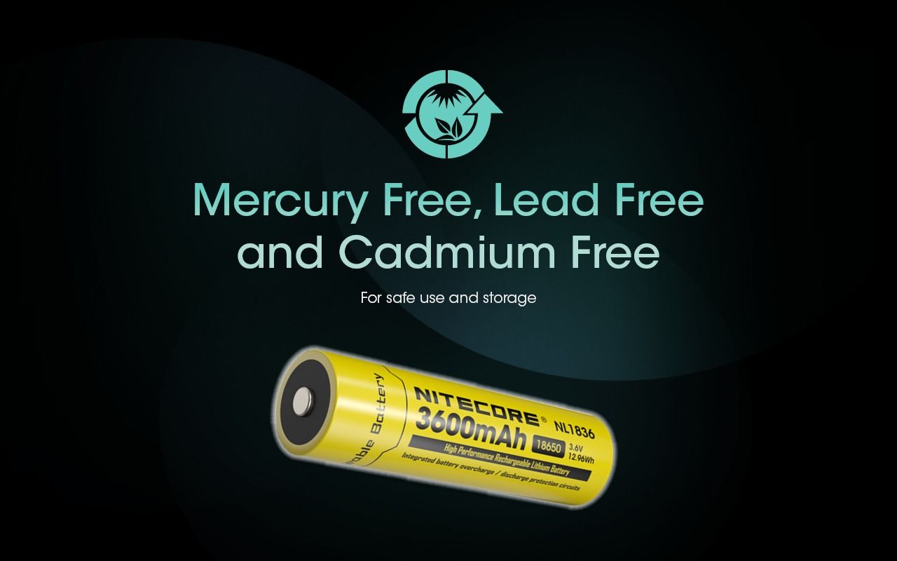 Nitecore 18650 NL1836 3600mAh Batteria ricaricabile Li-ion