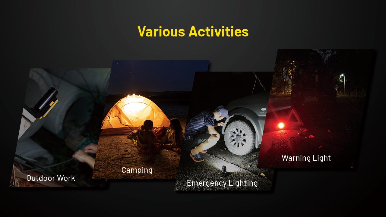 NITECORE NWL20 Faretto Portatile 600 Lumen Illuminazione Versatile con Tripla Uscita per Uso Esterno e di Emergenza