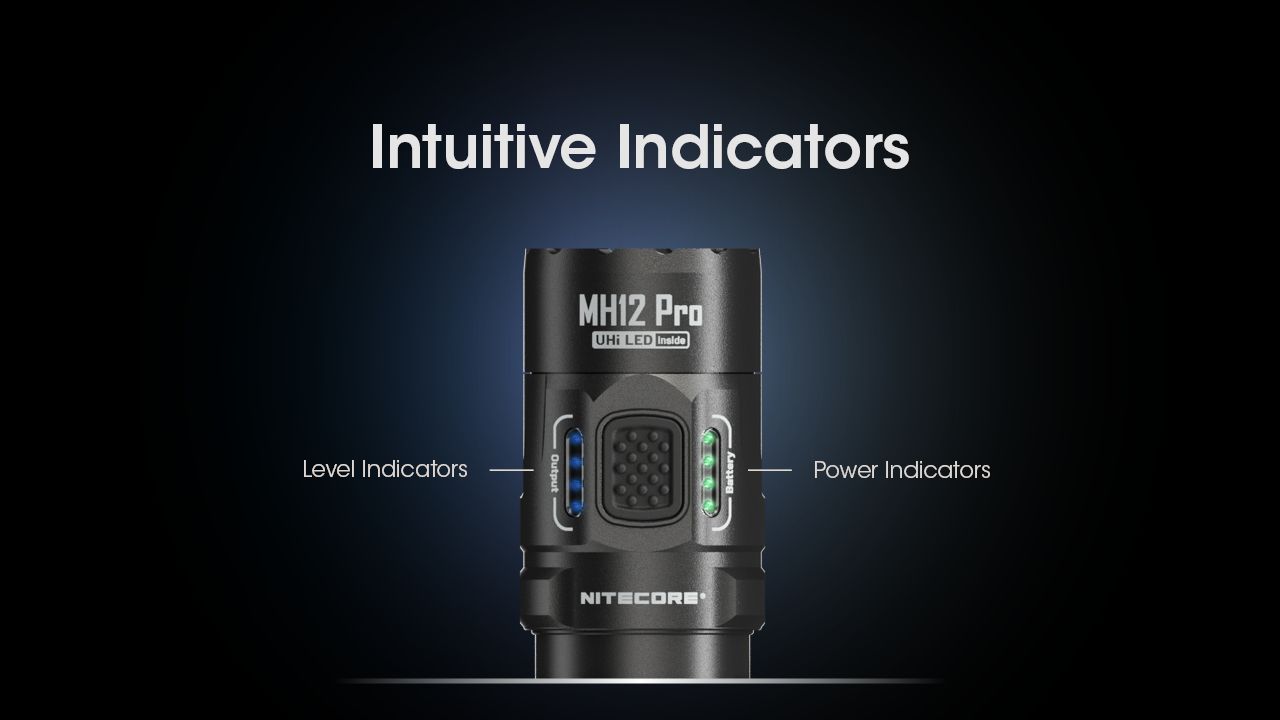 Nitecore MH12 Pro Torcia Ricaricabile USB-C 3300 Lumen Fascio ad Alta Intensità per Escursioni Notturne e Avventure