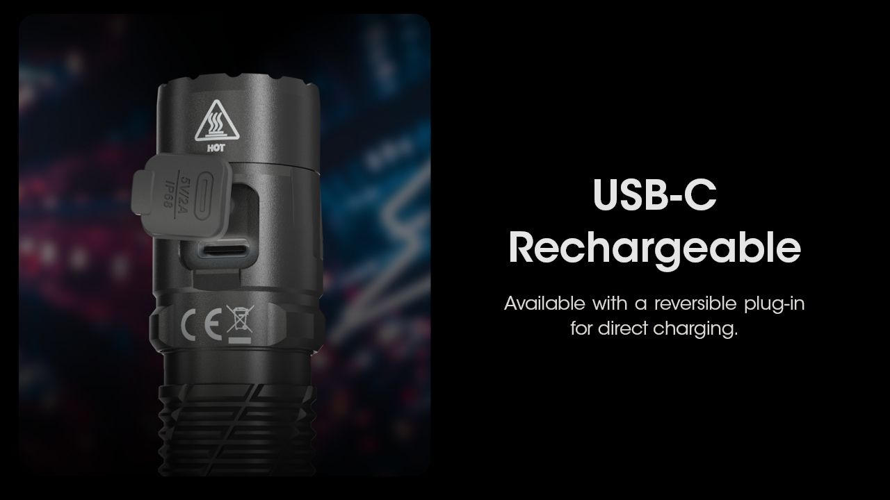 Nitecore MH12 Pro Torcia Ricaricabile USB-C 3300 Lumen Fascio ad Alta Intensità per Escursioni Notturne e Avventure