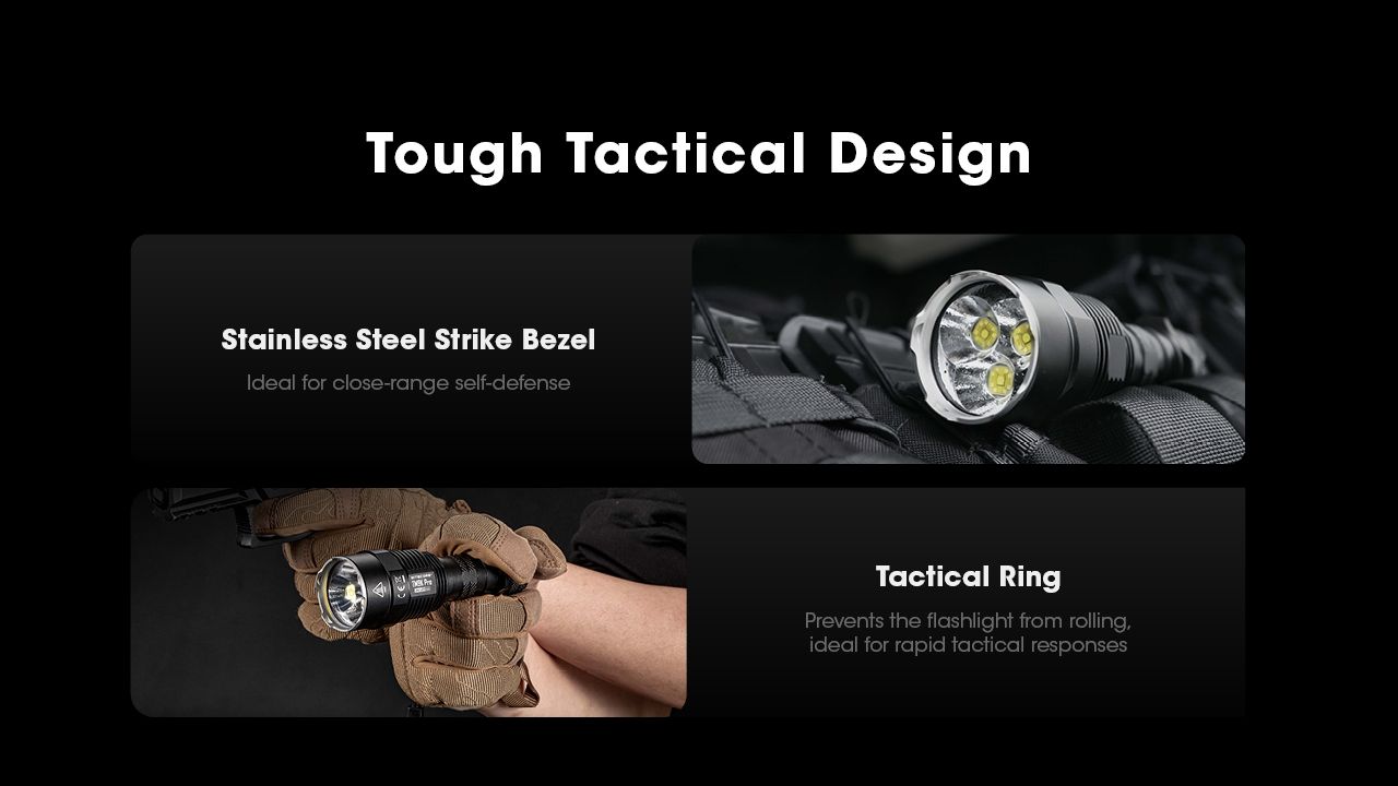 Nitecore TM9K PRO 9900 Lumen Torcia Ricaricabile Resistente con USB-C e Fascio da 510 m per Avventure all'Aperto