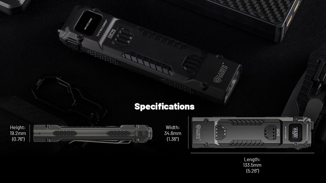 NITECORE EDC29 6500 Lumen Torcia Ricaricabile USB-C a Lunga Distanza per Avventure da Trasporto Quotidiano