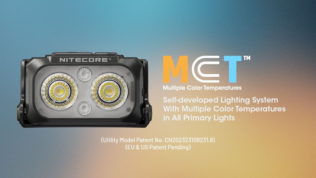 NITECORE NU25 MCT LED Frontale 400 Lumen Ricaricabile USB-C Attrezzatura Leggera da Escursionismo per Appassionati di Outdoor
