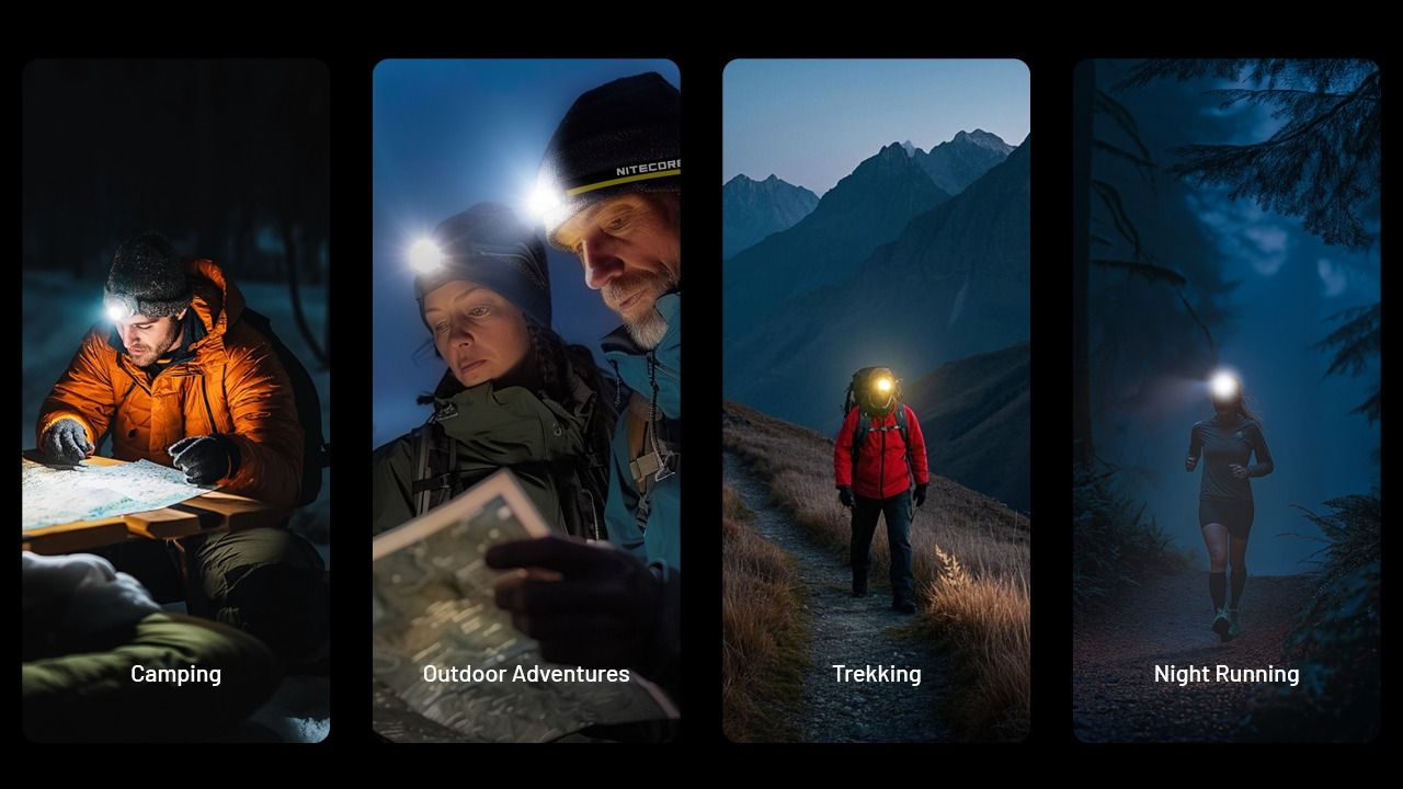 NITECORE NU25 MCT LED Frontale 400 Lumen Ricaricabile USB-C Attrezzatura Leggera da Escursionismo per Appassionati di Outdoor