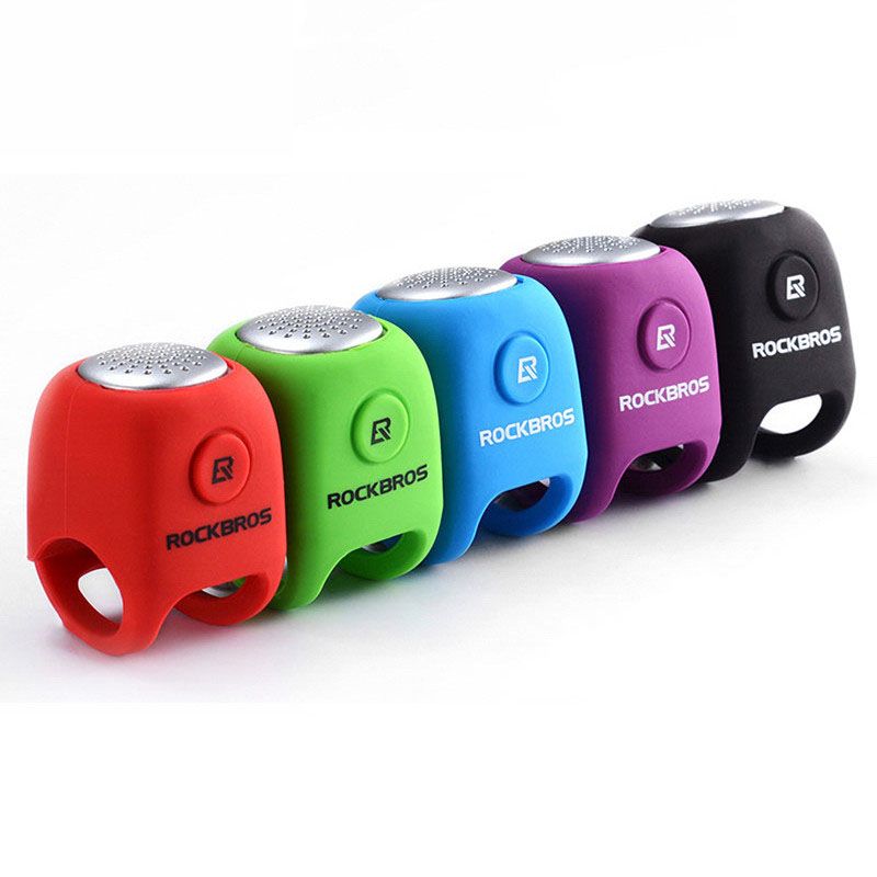 ROCKBROS Campanello elettrico per bicicletta con clacson da 90 dB, design impermeabile, accessorio per manubrio MTB per una guida sicura