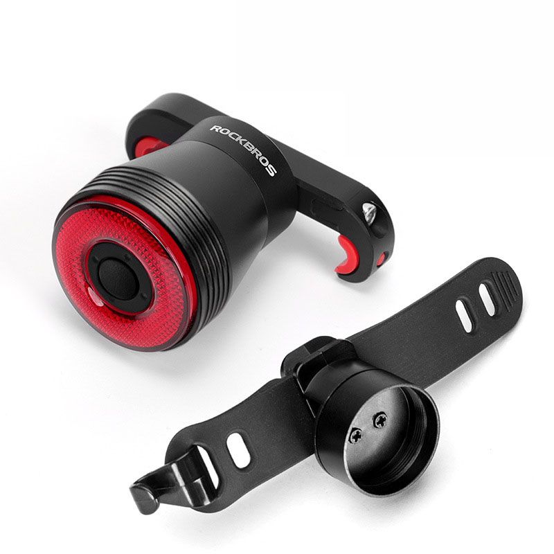 ROCKBROS Q5 Luce intelligente per bicicletta con rilevamento automatico della frenata, fanale posteriore LED impermeabile IPX6, attrezzatura di sicurezza per ciclismo