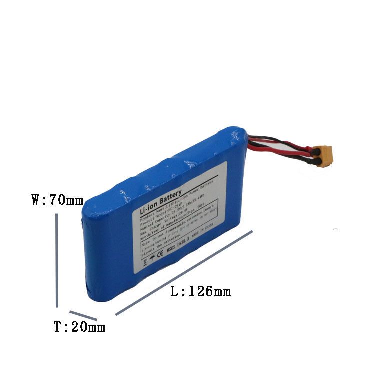 Pacco batteria leggero da 25,2 V 5C per skateboard, Li-Ion 18650 ad alte prestazioni, di lunga durata con caratteristiche di sicurezza