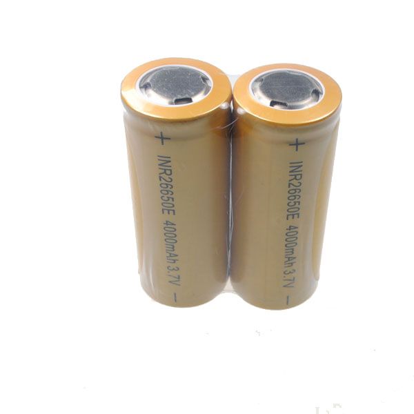 UltraFire 26650 4000mAh Batteria Ricaricabile agli Ioni di Litio ad Alta Capacità Ecologica per Dispositivi ad Alto Consumo