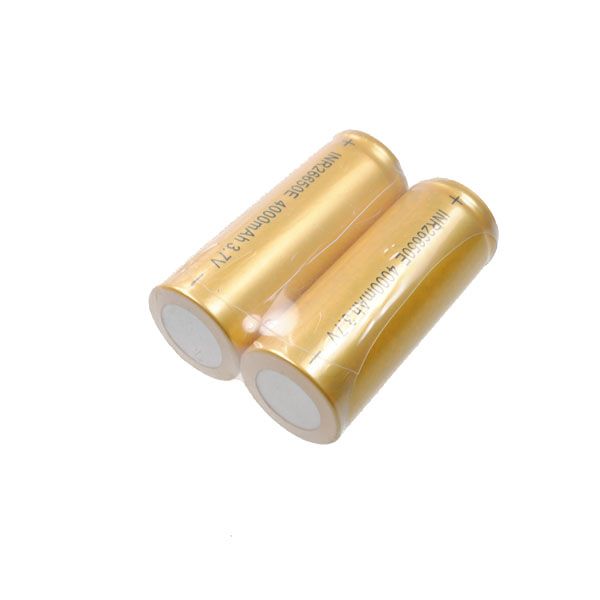 UltraFire 26650 4000mAh Batteria Ricaricabile agli Ioni di Litio ad Alta Capacità Ecologica per Dispositivi ad Alto Consumo