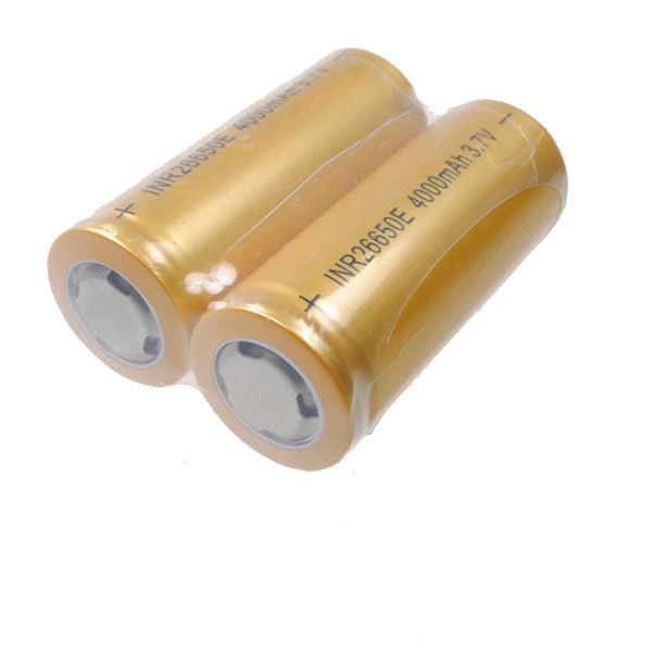 UltraFire 26650 4000mAh Batteria Ricaricabile agli Ioni di Litio ad Alta Capacità Ecologica per Dispositivi ad Alto Consumo