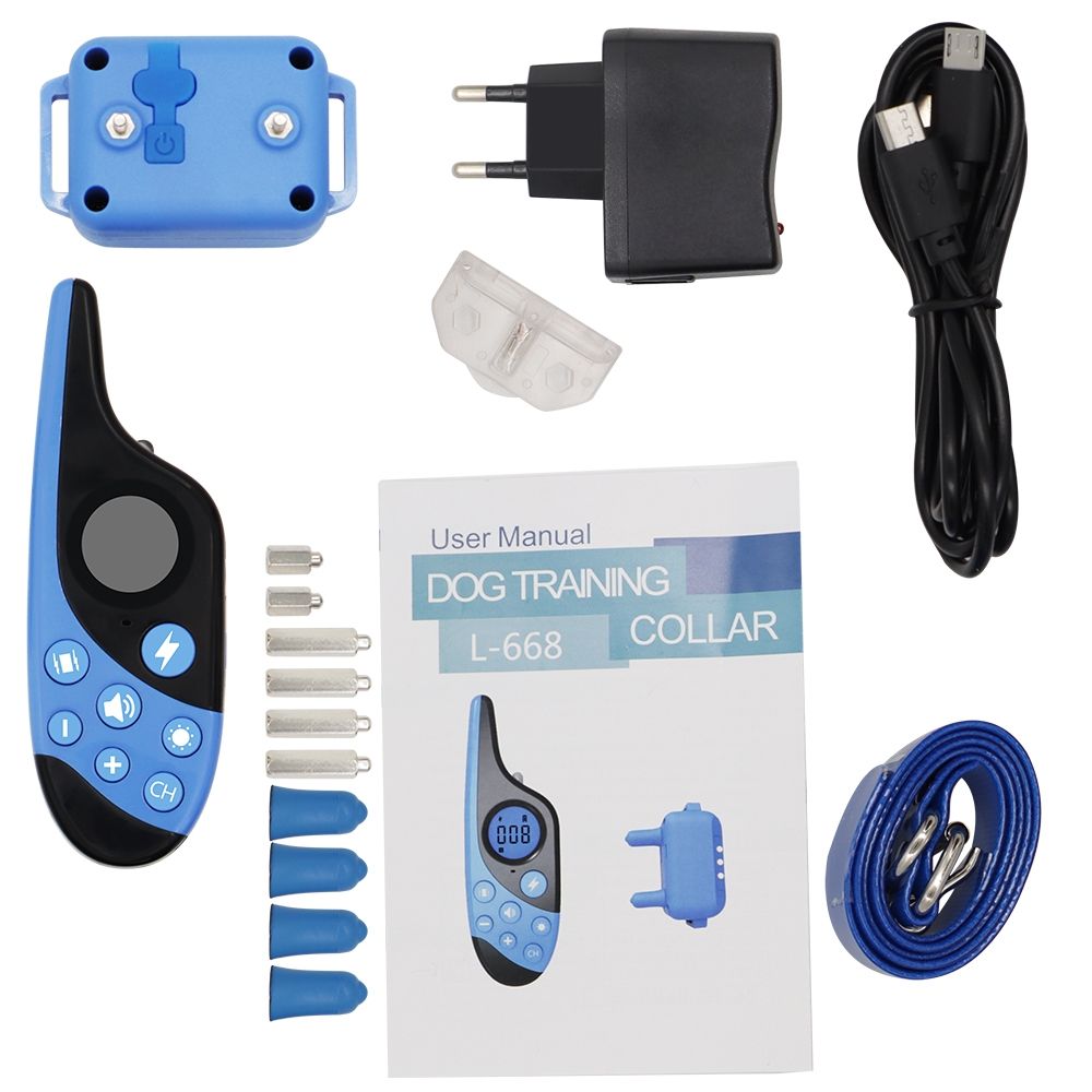 Collare Elettronico per Cani 2021 con Telecomando 500m e Collare Impermeabile Ideale per Addestramento Obbedienza Cani Supporto Multi-Cane Ricarica USB Facile e Veloce