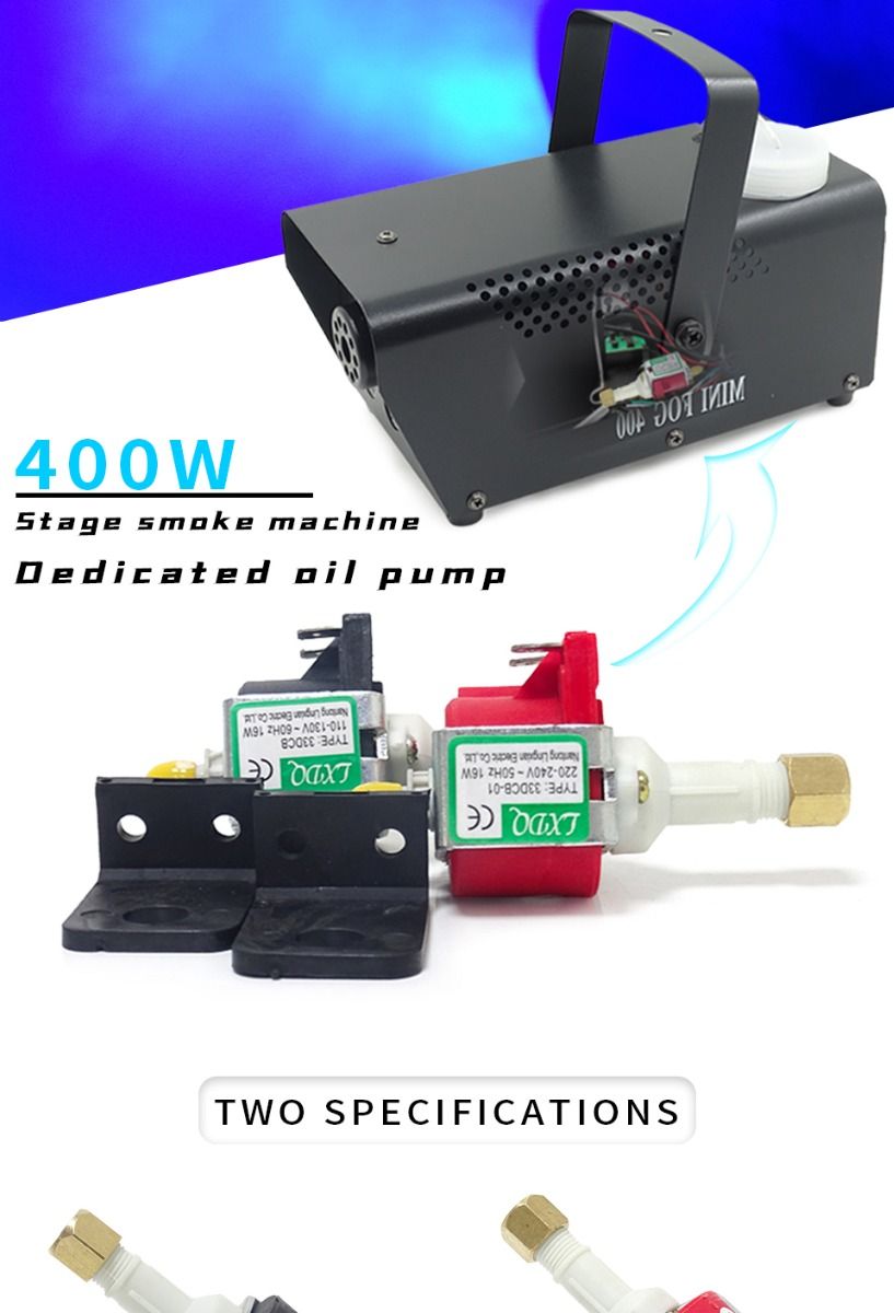 Pompa dell'Olio Pompa di Potenza 55DCB per Macchine Fumo e Nebbia con Controllo Olio Precisione Prestazioni Ultra-Silenziose Compatibile con 110V e 220V per Effetti Teatrali e Ambientali