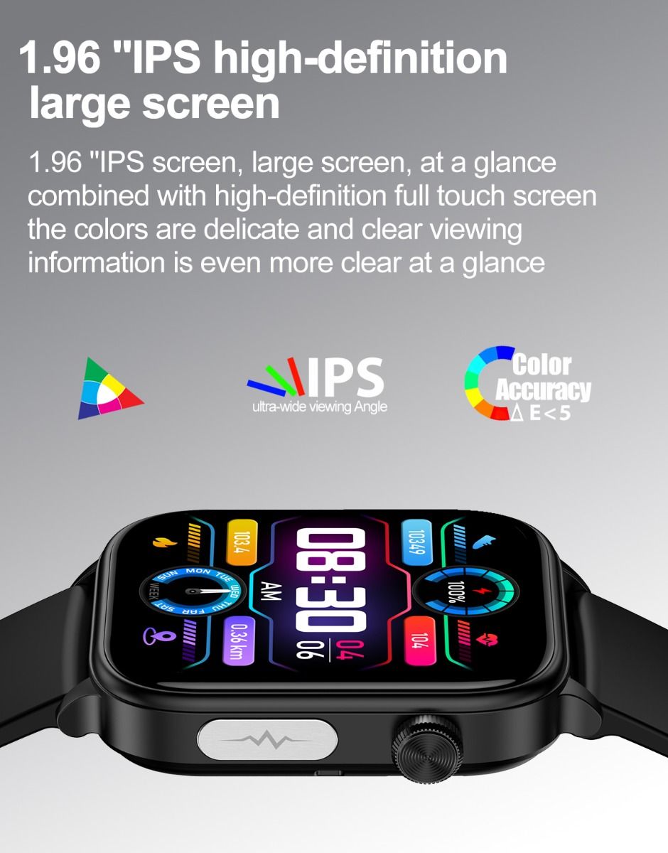 ET570 Smartwatch con Glicemia, ECG, Frequenza Cardiaca e Pressione Sanguigna