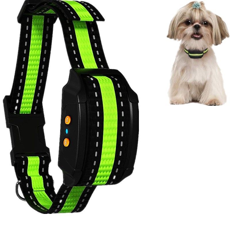 Collare Antiabbaio Ultrasonico Dispositivo Antiabbaio Intelligente Impermeabile e Ricaricabile USB per Addestramento Cani Umanizzato Strumento Leggero e Ecologico