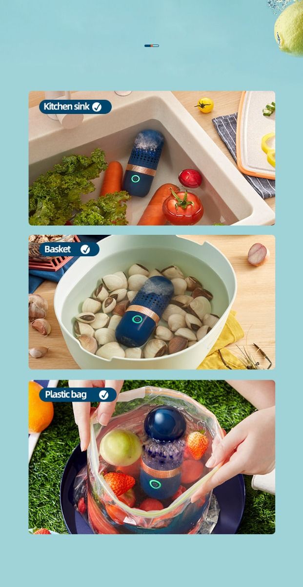 Donlim Disinfettante per Verdure Macchina Lavastoviglie Dispositivo per la Sicurezza Alimentare per una Preparazione dei Pasti Attenta alla Salute