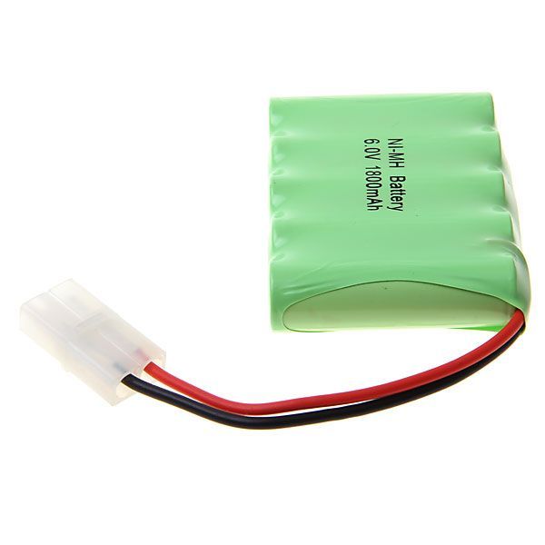 Pacco batterie ricaricabili Ni-MH da 6V AA 1800mAh, batteria ad alta capacità ed ecologica per giocattoli ed elettronica.