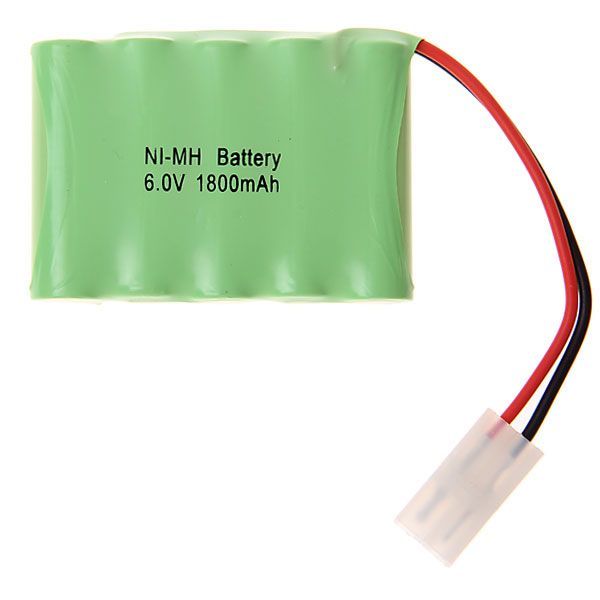 Pacco batterie ricaricabili Ni-MH da 6V AA 1800mAh, batteria ad alta capacità ed ecologica per giocattoli ed elettronica.