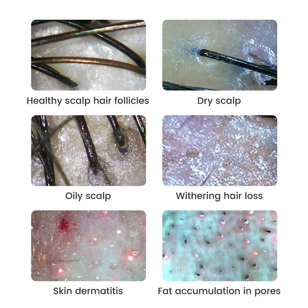 Microscopio Digitale 500x 2MP, Alta Risoluzione 1080P per Elettronica, Monete, Pelle, Capelli