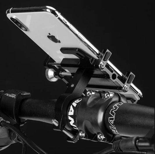 ROCKBROS Supporto per telefono da moto resistente, versatile accessorio per bici in lega di alluminio CNC con cinque artigli per un fissaggio sicuro