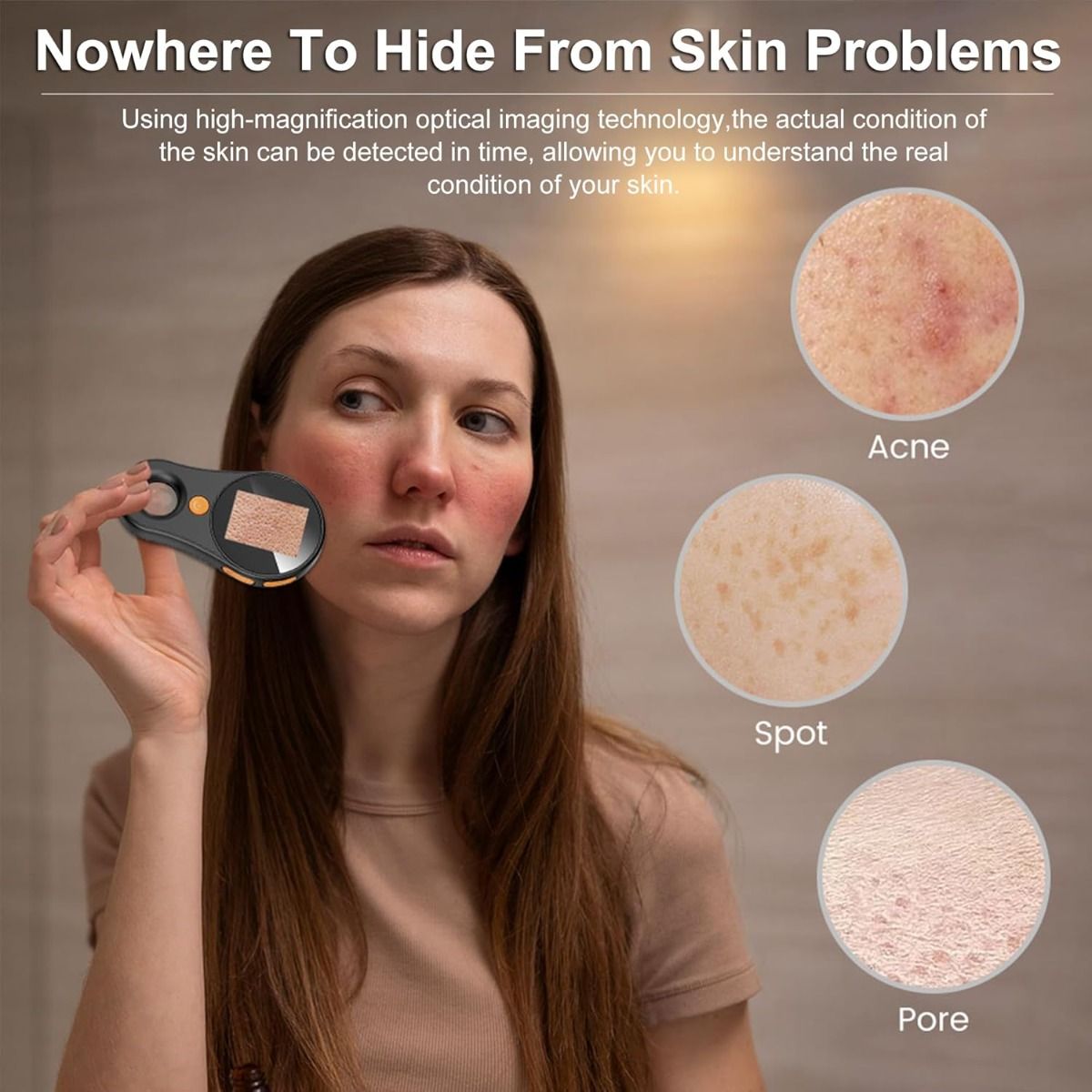 Microscopio Digitale 500x 2MP, Alta Risoluzione 1080P per Elettronica, Monete, Pelle, Capelli