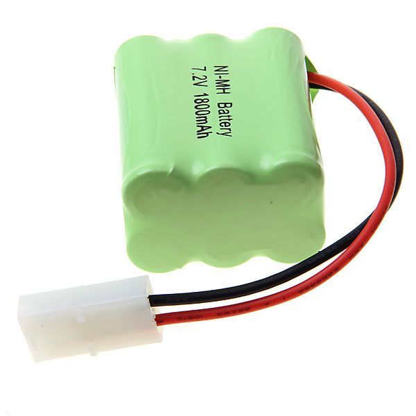 Pacco batteria ricaricabile Ni-MH ecologico da 7.2V AA 1800mAh per veicoli telecomandati e aeromodelli