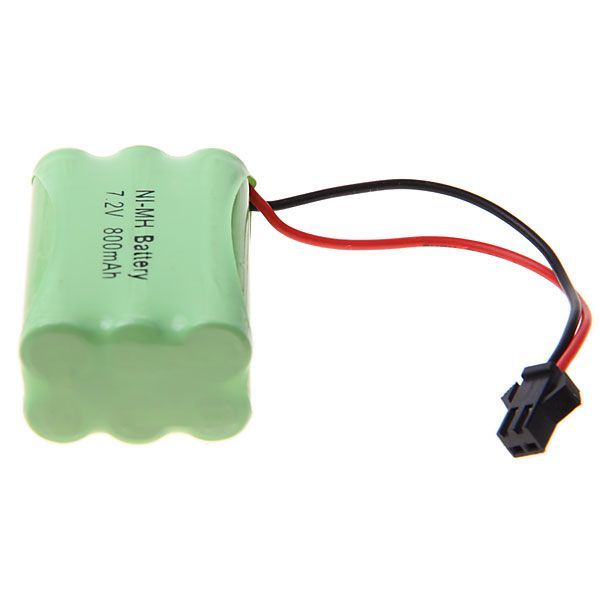 Batteria Ricaricabile Ni-MH 7.2V 800mAh SM Plug Alta Capacità Lunga Durata Eco-Compatibile per Giocattoli e Modellini di Aerei Durata Della Batteria per Prestazioni Stabili