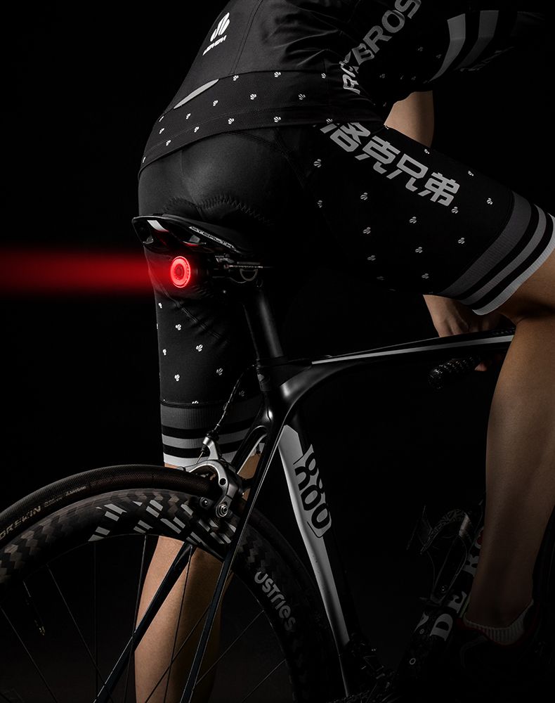ROCKBROS Q5 Luce intelligente per bicicletta con rilevamento automatico della frenata, fanale posteriore LED impermeabile IPX6, attrezzatura di sicurezza per ciclismo