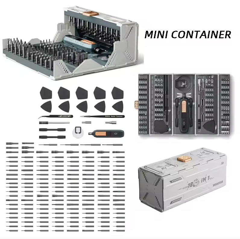 Set di cacciaviti di precisione con 21 tipi di 160 punte magnetiche, kit di riparazione professionale per laptop con punte multiple JAKEMY per la maggior parte dei dispositivi elettronici, orologi, Xbox, console, occhiali e campanelli.