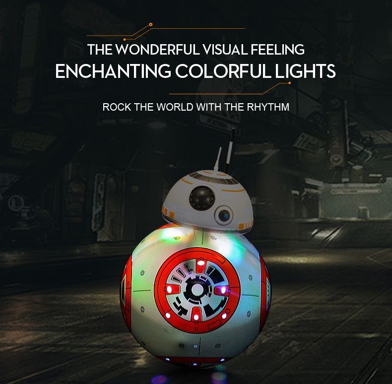 Star Wars BB-8 Robot telecomandato 20,5 cm Giocattolo RC intelligente Rotazione a 360° Divertimento per bambini e collezionisti