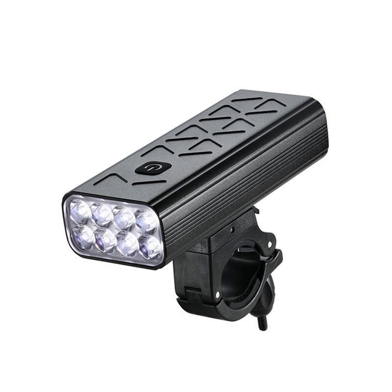 NiteBeam BR08 Luci per Bici 10000 Lumen Ricaricabile via USB Luce per Bicicletta Luminosa per Ciclismo Urbano e Sentieri di Montagna