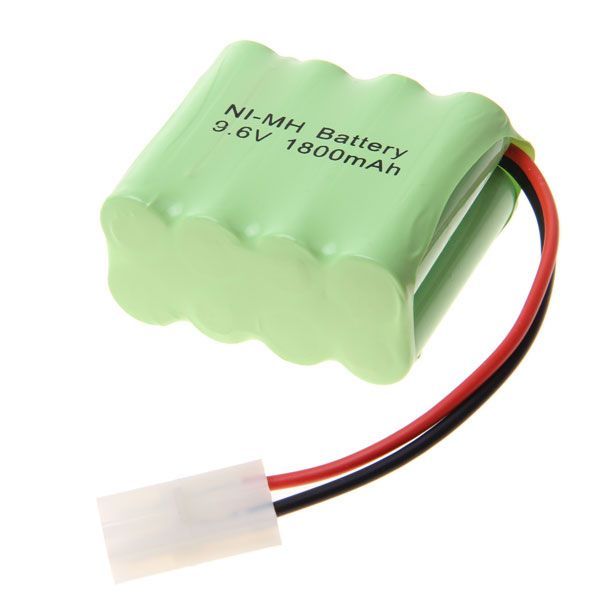 9.6V AA 1800mAh Ni-MH Batteria Ricaricabile Ecocompatibile di Lunga Durata per Fotocamere e Controller di Gioco