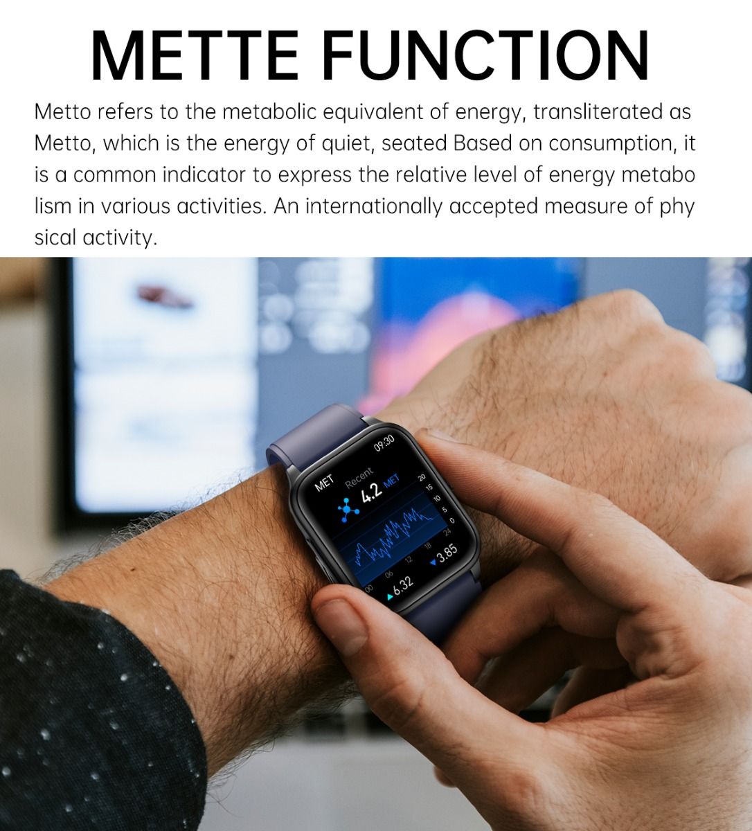 ET540 Glicemia ECG Temperatura corporea Pressione sanguigna Ossigeno nel sangue Frequenza cardiaca Chiamate Bluetooth Smartwatch Fitness Tracker