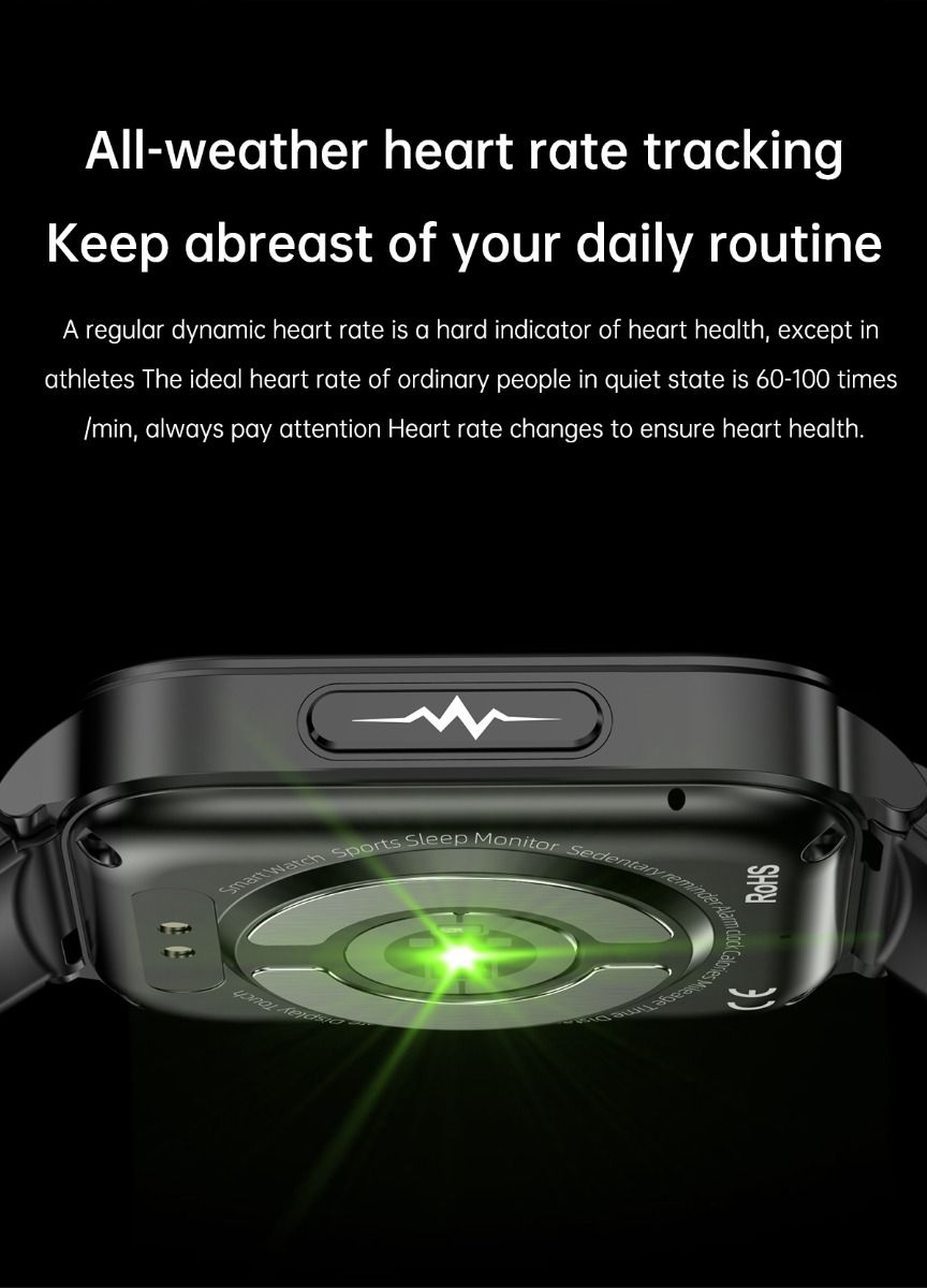 ET540 Glicemia ECG Temperatura corporea Pressione sanguigna Ossigeno nel sangue Frequenza cardiaca Chiamate Bluetooth Smartwatch Fitness Tracker