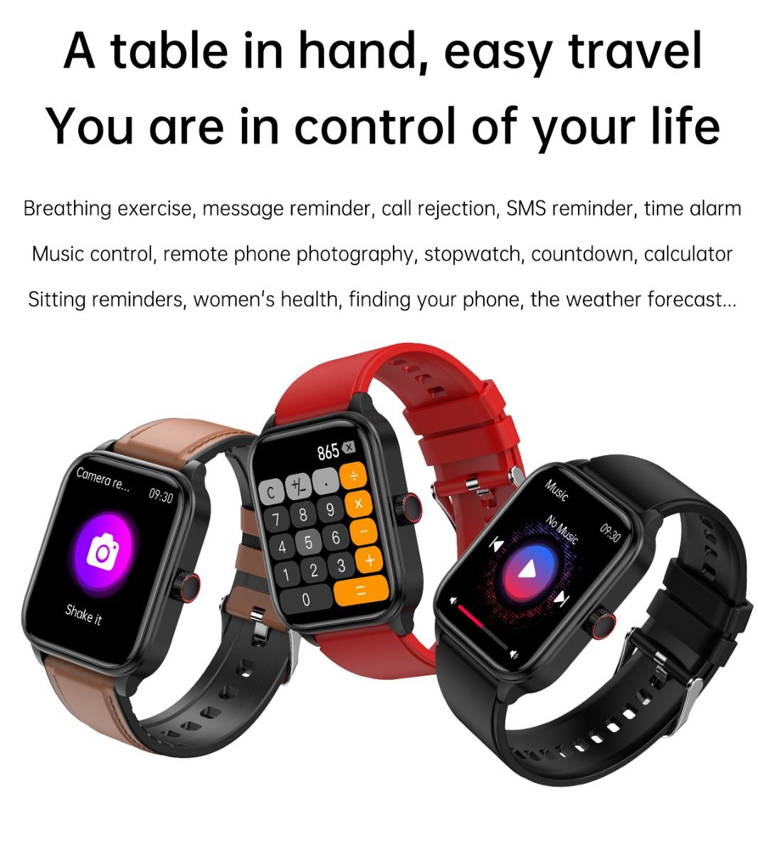 ET540 Glicemia ECG Temperatura corporea Pressione sanguigna Ossigeno nel sangue Frequenza cardiaca Chiamate Bluetooth Smartwatch Fitness Tracker