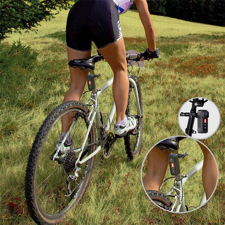 Luce posteriore registratore per bicicletta 1080P con videocamera HD, accessori per ciclismo urbano e mountain bike.