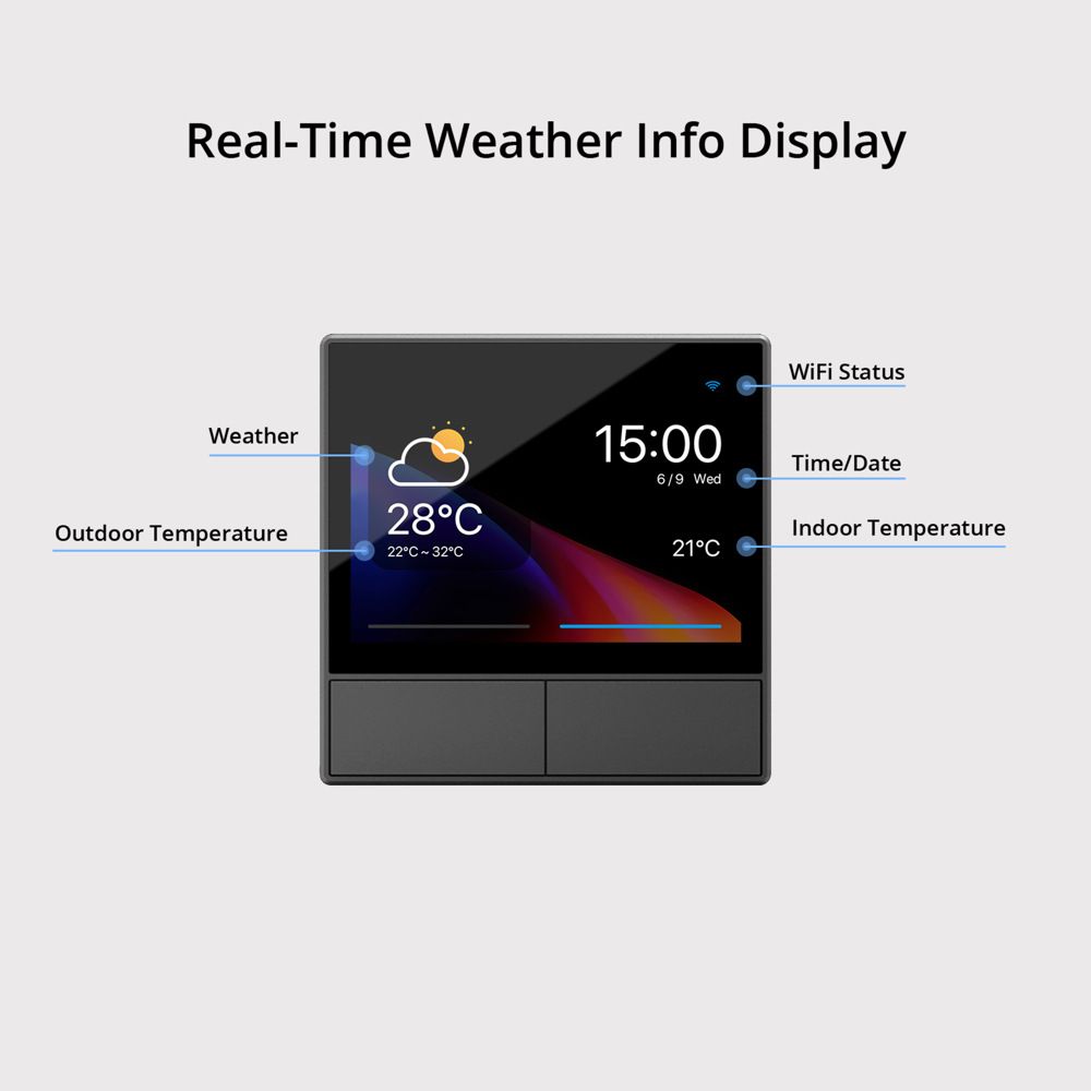 SONOFF NSPanel Interruttore Intelligente per Scene WiFi, Controllo All-in-One con Schermo Touch per Automazione Domestica