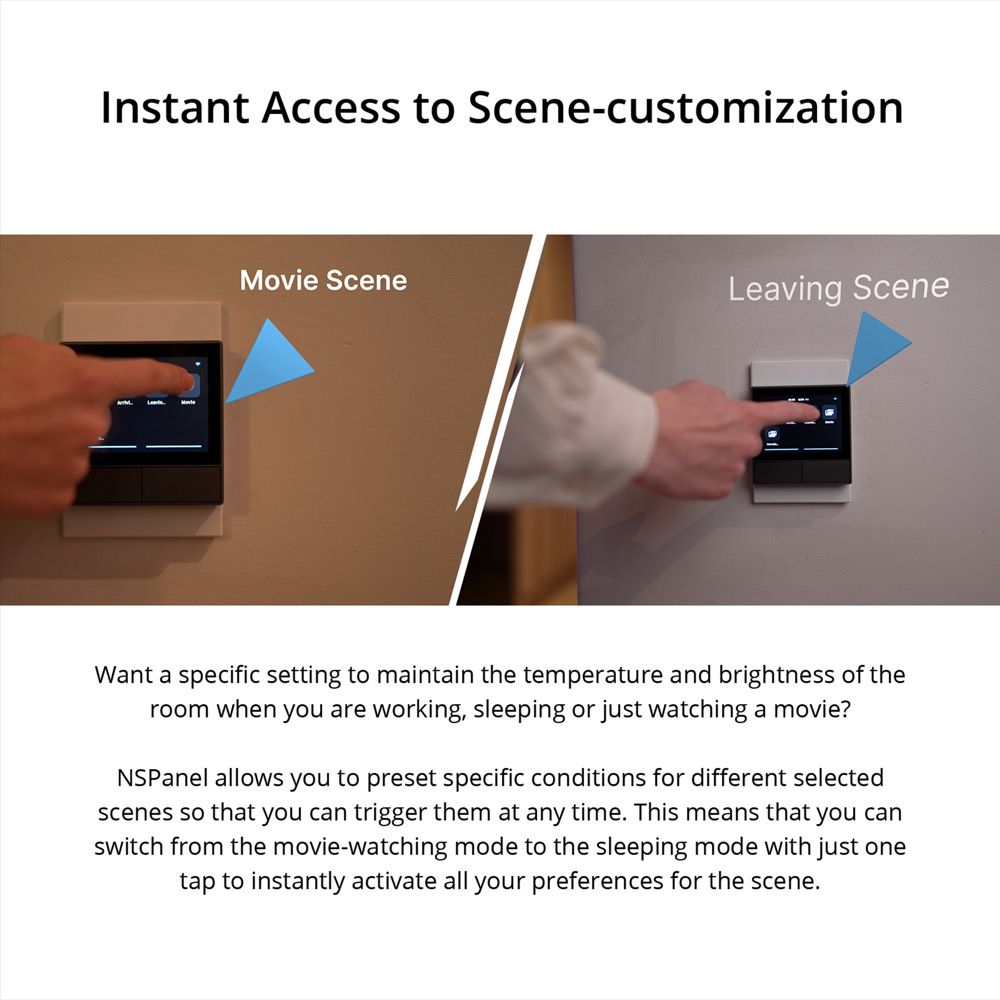 SONOFF NSPanel Interruttore Intelligente per Scene WiFi, Controllo All-in-One con Schermo Touch per Automazione Domestica