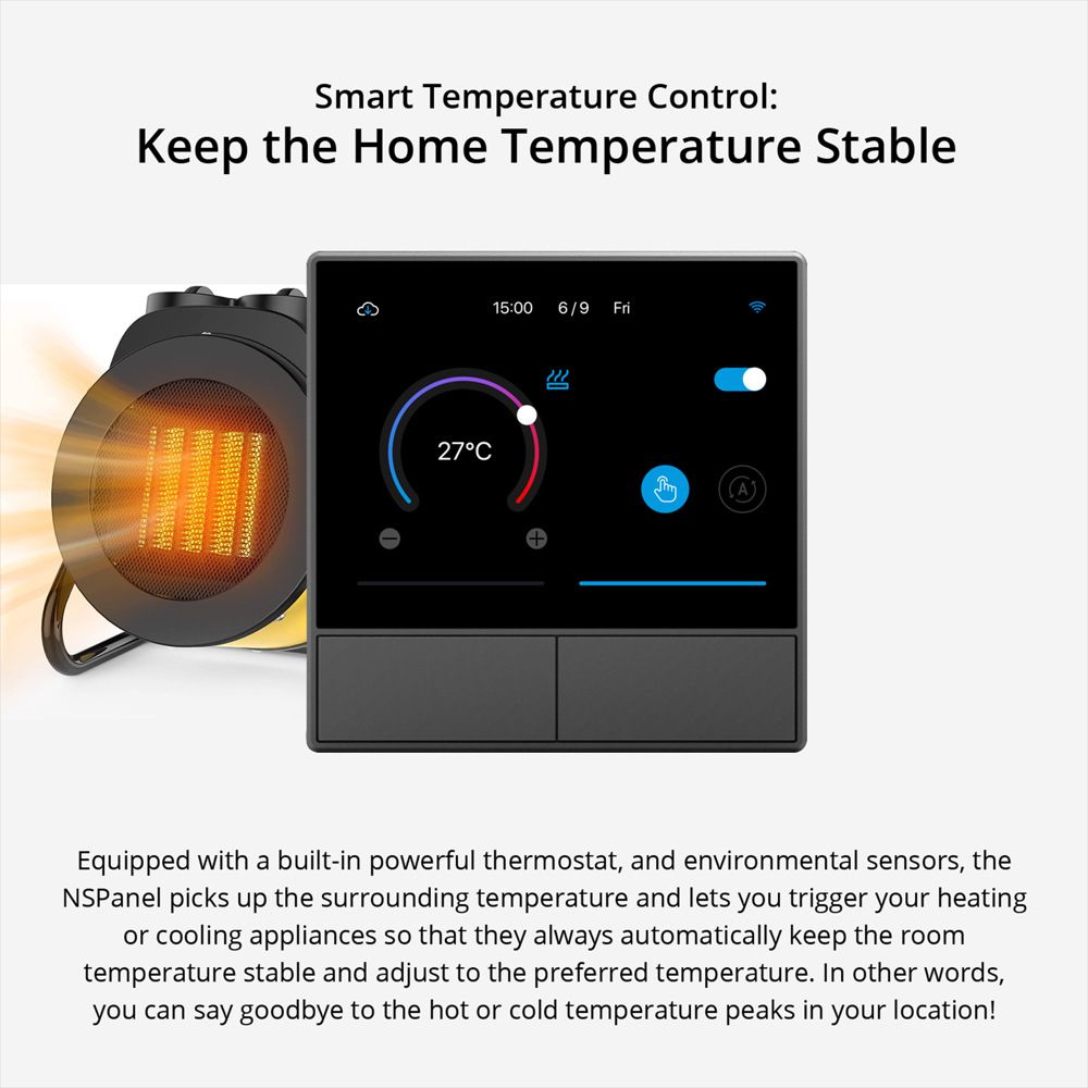 SONOFF NSPanel Interruttore Intelligente per Scene WiFi, Controllo All-in-One con Schermo Touch per Automazione Domestica