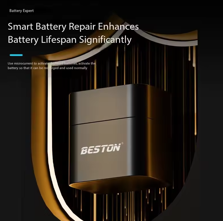 Beston Caricabatterie Smart per Batterie Ricaricabili AA 8 Slot con 1.5V Litio 3600mWh. Ricarica Rapida!