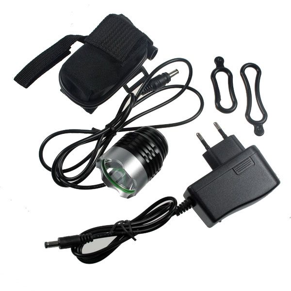 EternalFire BH01 T6 LED Faro per bicicletta da 1800 lumen, impermeabile, nero, per la sicurezza in bicicletta e attività all'aperto.